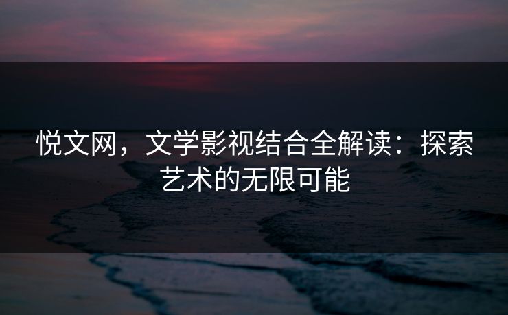 悦文网，文学影视结合全解读：探索艺术的无限可能