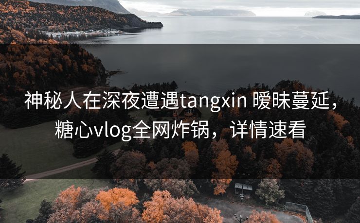 神秘人在深夜遭遇tangxin 暧昧蔓延,糖心vlog全网炸锅,详情速看 神秘人在深夜遭遇tangxin 暧昧蔓延,糖心vlog全网炸锅,详情速看